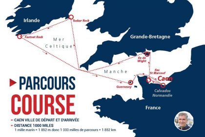 Normandy Channel Race 2017 course